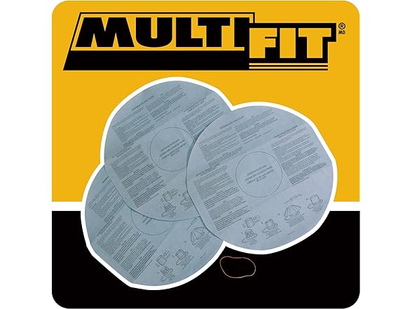3-Pack Multi-Fit Disposable Filter Bags VF2002 For Genie And ShopVac Wet Dry Vac
