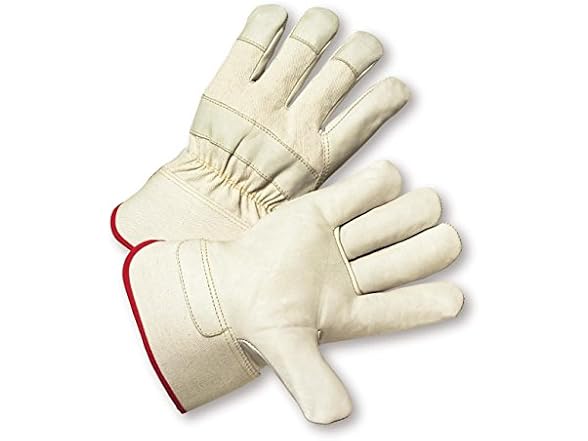 PIP 8000/M M GR COWHIDE RGC GLOVE, PACK OF 12 Natural