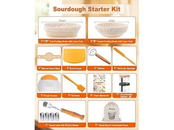 Bread Proofing Basket Set