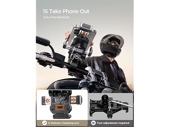 Aluminum Alloy Motorcycle Phone Mount