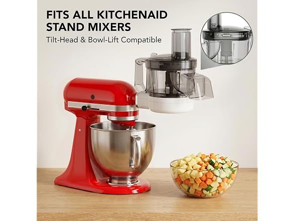 GVODE 5-in-1 Food Processor Attachment for KitchenAid