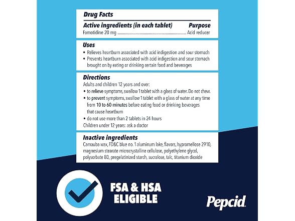 Pepcid AC Max Strength Tablets