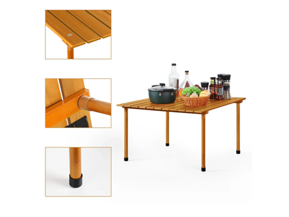SONICGRACE All Purpose Foldable Wooden Table