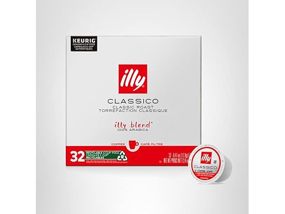 32CT illy Coffee K Cup, Pods for Keurig Machines