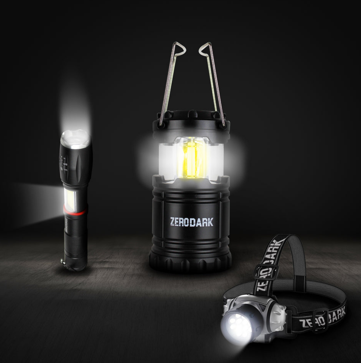 Aduro 3 Pc Tactical Lighting Set with Flashlight - Gallery 7