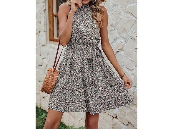 Btfbm Women (M) Summer Halter Neck Sundress