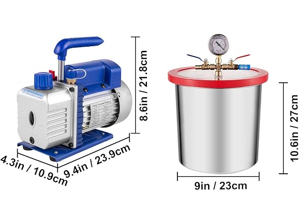 3 Gallon Vacuum Chamber Kit Stainless Steel