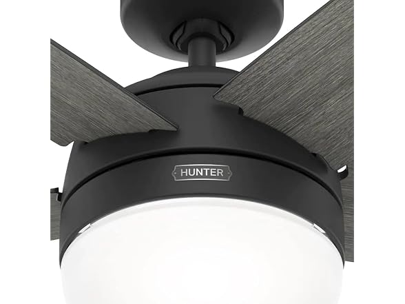 Hunter Fan 60 inch Matte Black Indoor Ceiling Fan with LED