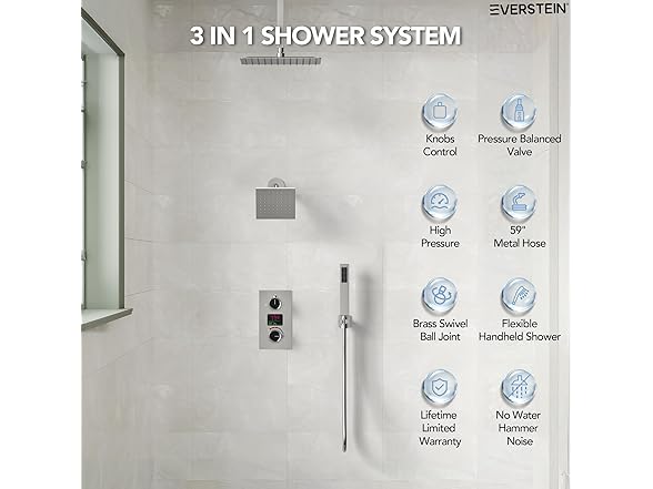EVERSTEIN SFS-1033-NK12 12" Shower System