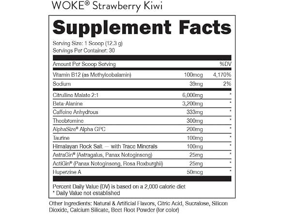 Bucked Up Woke HIGH STIM Pre Workout Best Tasting