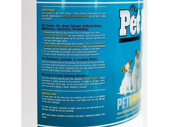 My Pet Peed 1 Gallon Refill Pet Stain & Compl