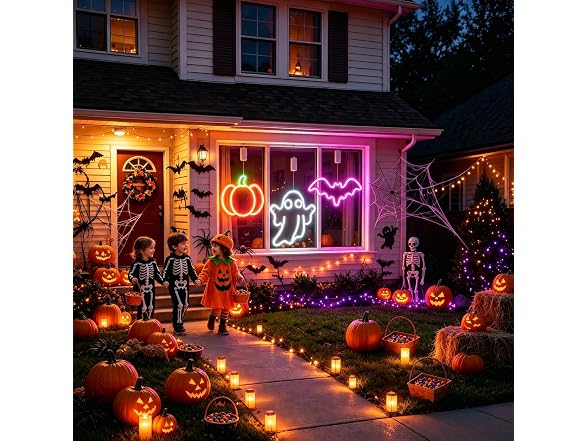 Brisum 3 Pack Halloween Window Lights