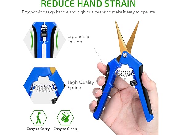 iPower Pruning Shear 6.5" Blue