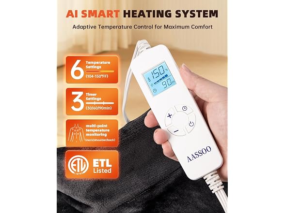 Aassoo Graphene-Infused Heating Pad Neck Back - Gallery 6