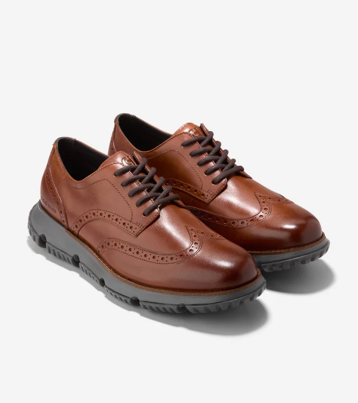 Cole Haan Men's 4.Zerogrand Wingtip Waterproof Shoes - Gallery 5