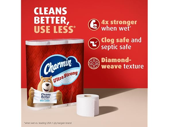Charmin Ultra Strong Toilet Paper 12 Mega Rolls