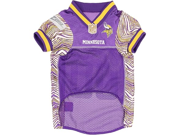 Zubaz NFL Team Pet Jersey for Dogs, Minnesota Vikings