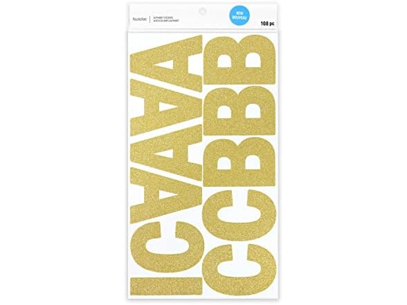 Recollections Glitter Alphabet Stickers