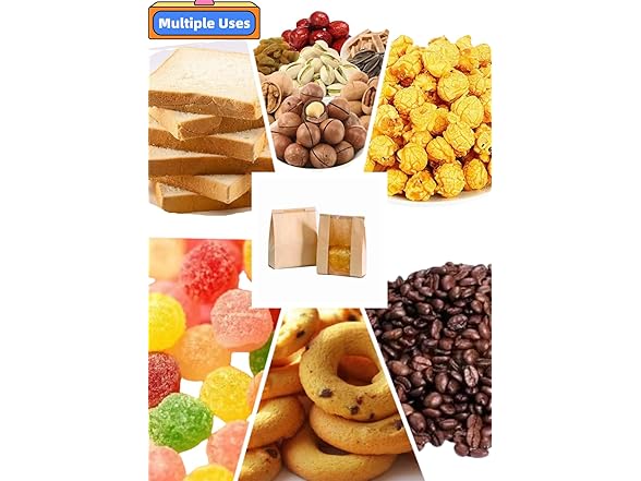 Bread Bags w/Window 50pc 13.7x8.3in