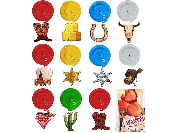 TMCCE 22 PCS Western Cowboy Party Decor