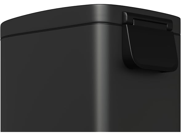 Takywep 13 Gal/50L & 2.6 Gal/10L Stainless Steel Trash Can Combo Set Black
