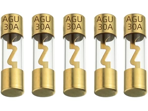 30A AGU Fuse Gold-Plated 6pk