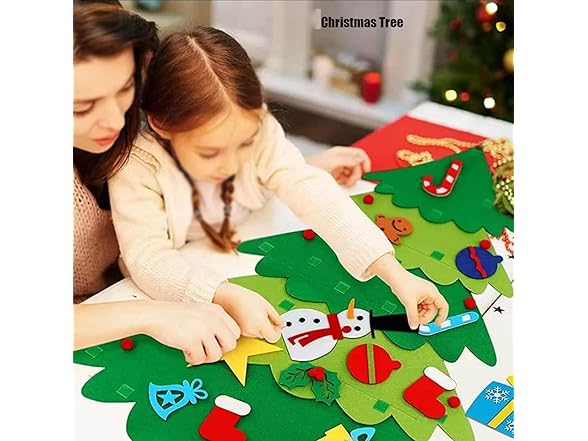 KISIQI Felt Christmas Tree for Toddlers