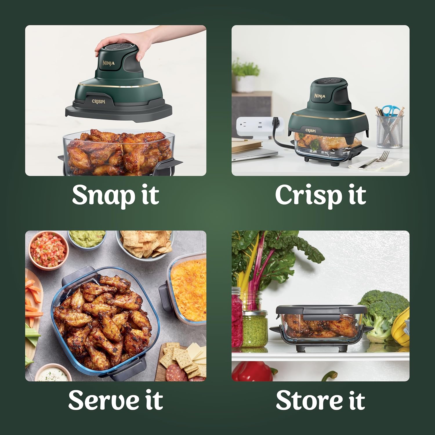Ninja Crispi 5-in-1 Glass Air Fryer - Gallery 22