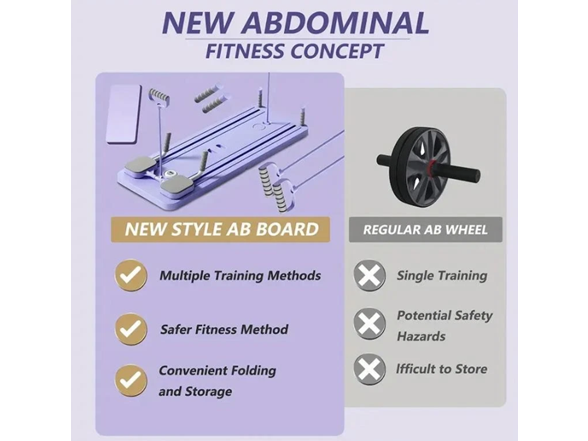 6-in-1 Portable Pilates Reformer Board