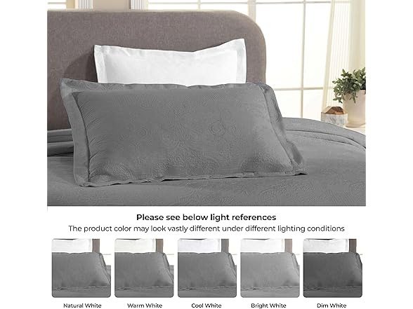 Superior Cotton Bedspread Set Matelasse Jacquard Medallion Scroll