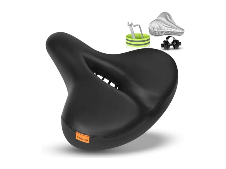 FitHeart Oversized Bike Seat, 350lb Cap