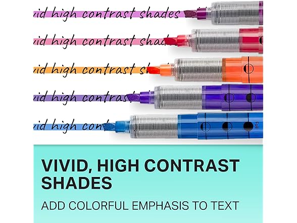 Sharpie Liquid Highlighters Chisel Tip, 10 Count