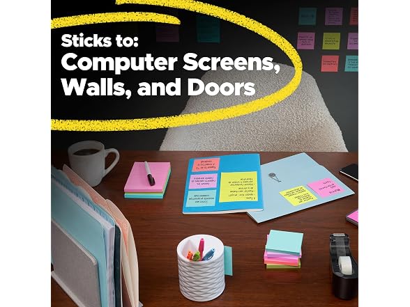 Post-it Post-it Super Sticky Lined Notes, 6