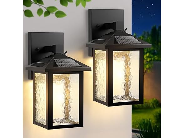BesLowe Solar Wall Lights Outdoor