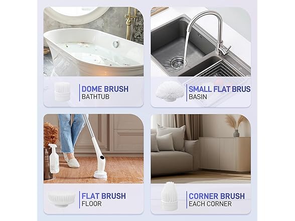 FUNCCUBE Electric Spin Scrubber for Bath