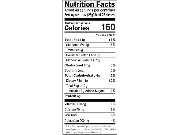 Amazon Brand - Happy Belly Whole Raw Almonds, 48 oz.