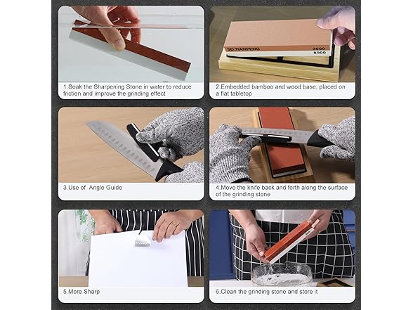 Knife Sharpening Stone Set