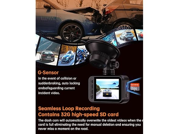 E-YEEGER 2.5K HDR Dual Dash Cam