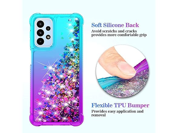 YZOK for Galaxy A23 Case with HD Screen