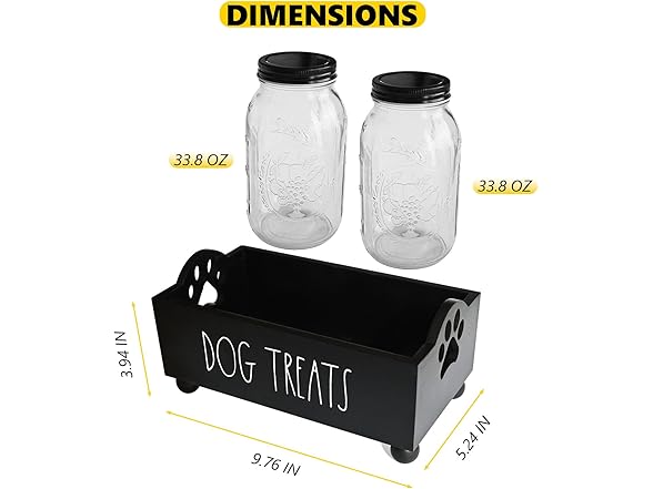 CHONIC Dog Treat Container, Pet Treat Holder