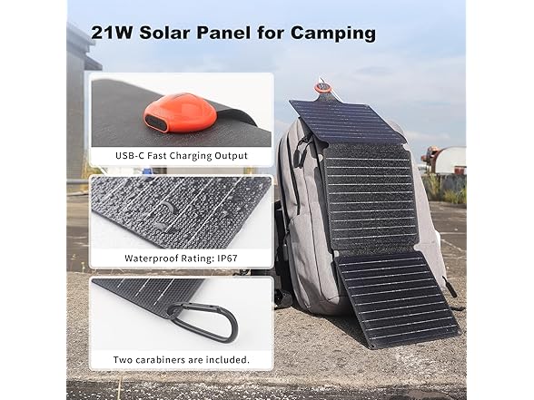 21W Portable Foldable Solar Panel
