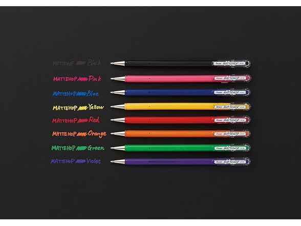 Pentel Hybrid MATTEHOP Gel Roller 12Pk