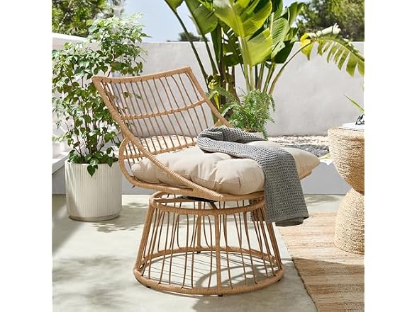 Alaterre Furniture Servana Outdoor Wicker Chair