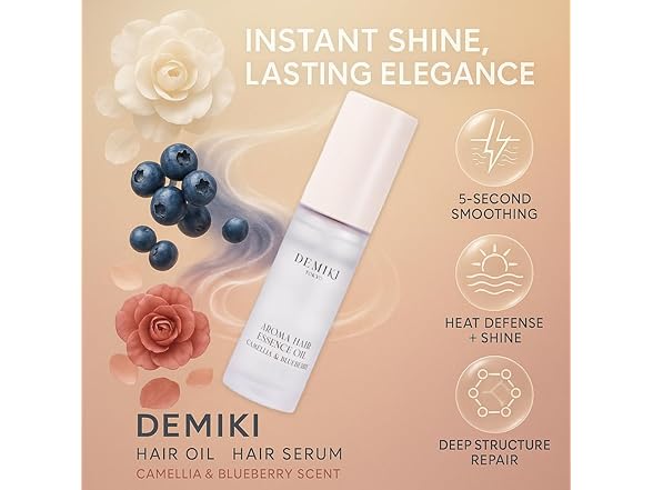 DEMIKI Hair Oil for Frizzy Hair