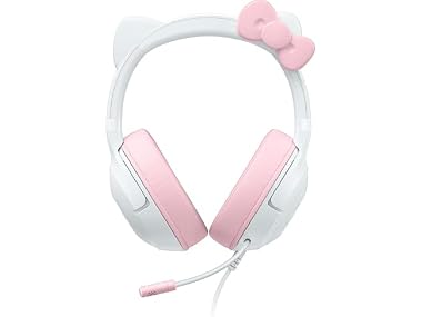 $39.99, Was $109.99, 63% Off! Razer Kraken Kitty V2 USB Wired Headset Hello Kitty Edition dealfomo