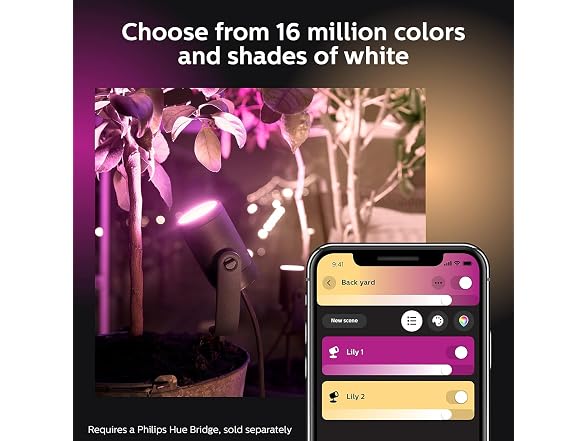 Philips Hue Lily Outdoor Smart LED Spotlight