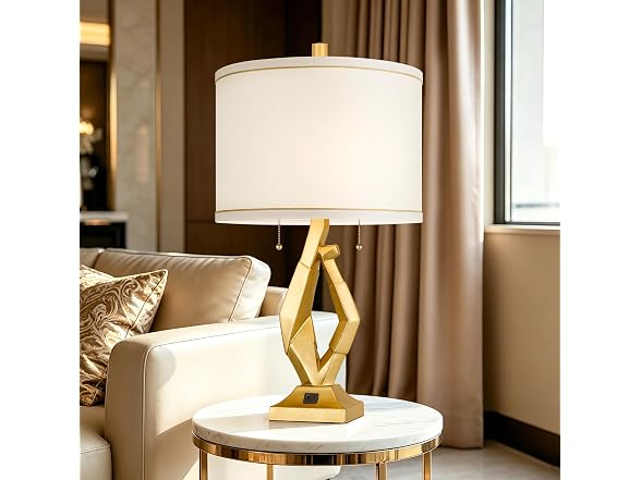 ROTTOGOON 24.5" Gold Lamps Set of 2