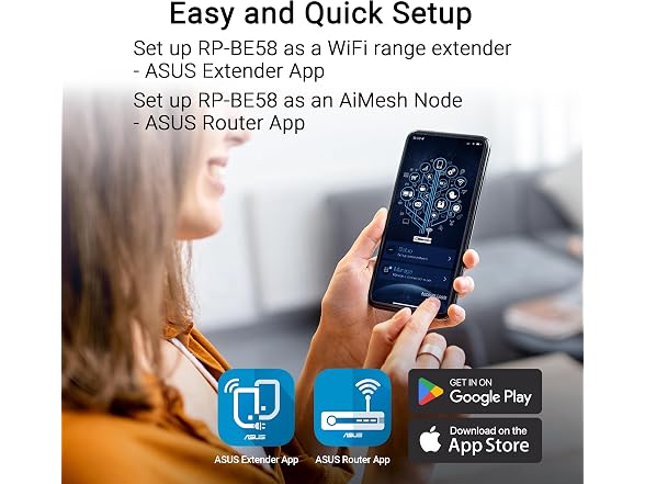 ASUS RP-BE58 0 ASUS RP-BE58 BE3600 WiFi 7 Dual-Band Range