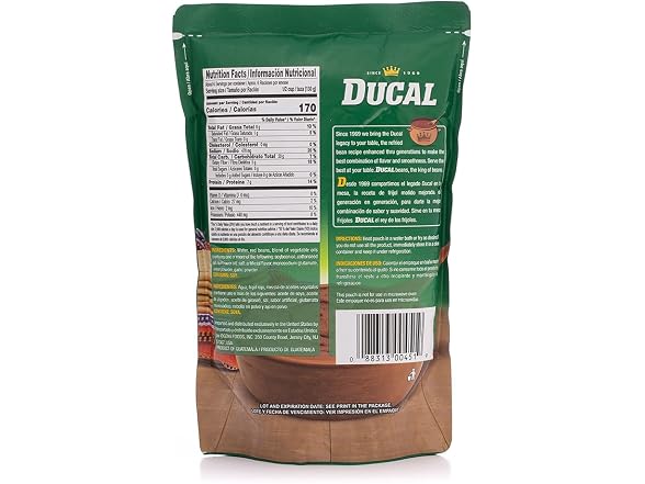 Ducal Organic Refried Red Beans 28oz Pouch