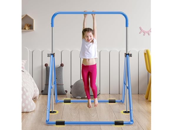 Safly Fun Gymnastics Bar for Kids 3-9,